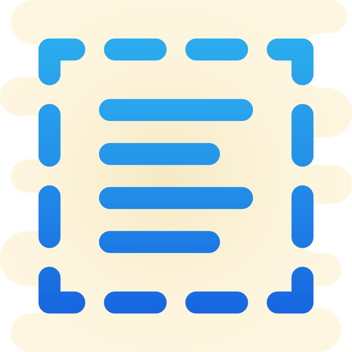 cute clipart style select all icon