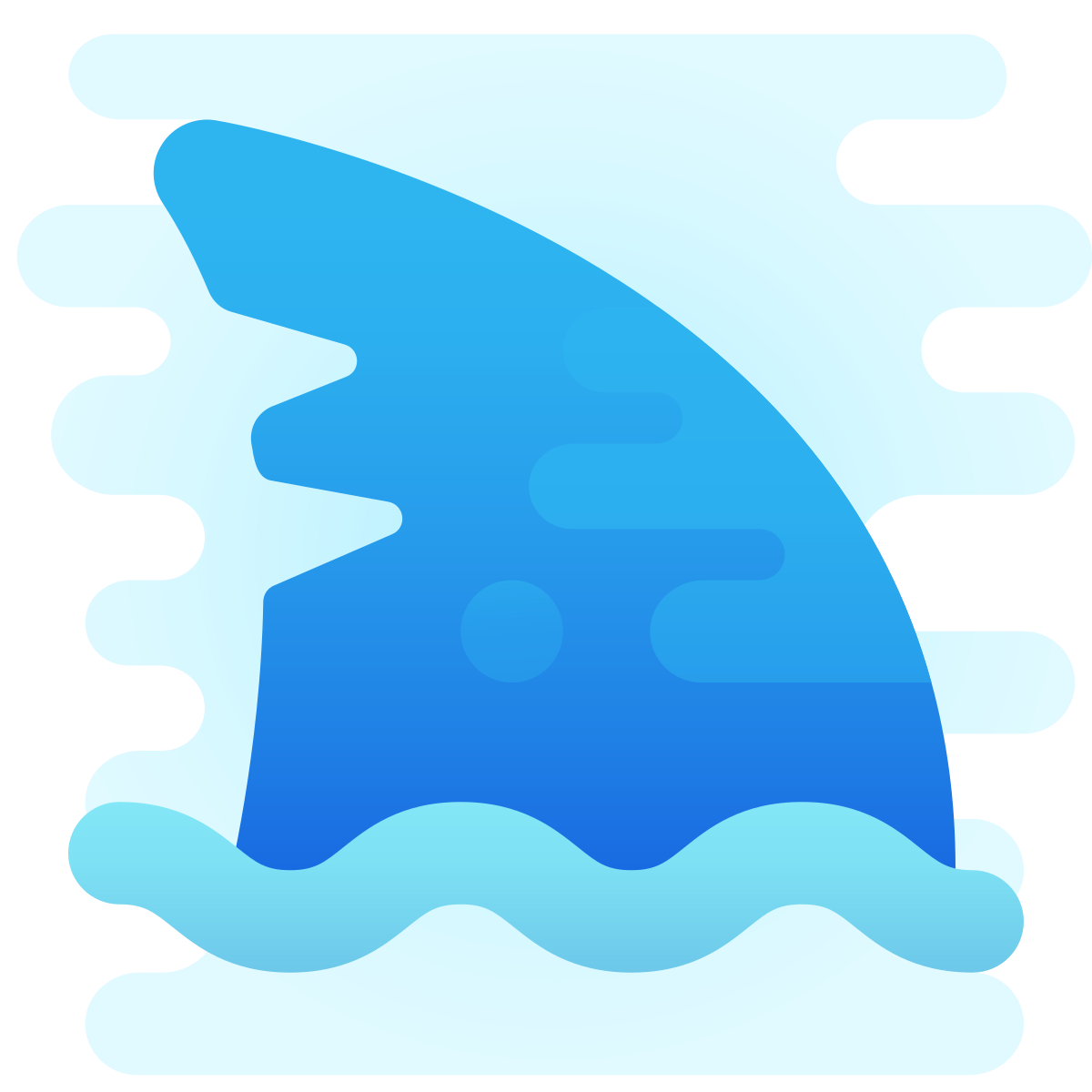 cute clipart style shark icon
