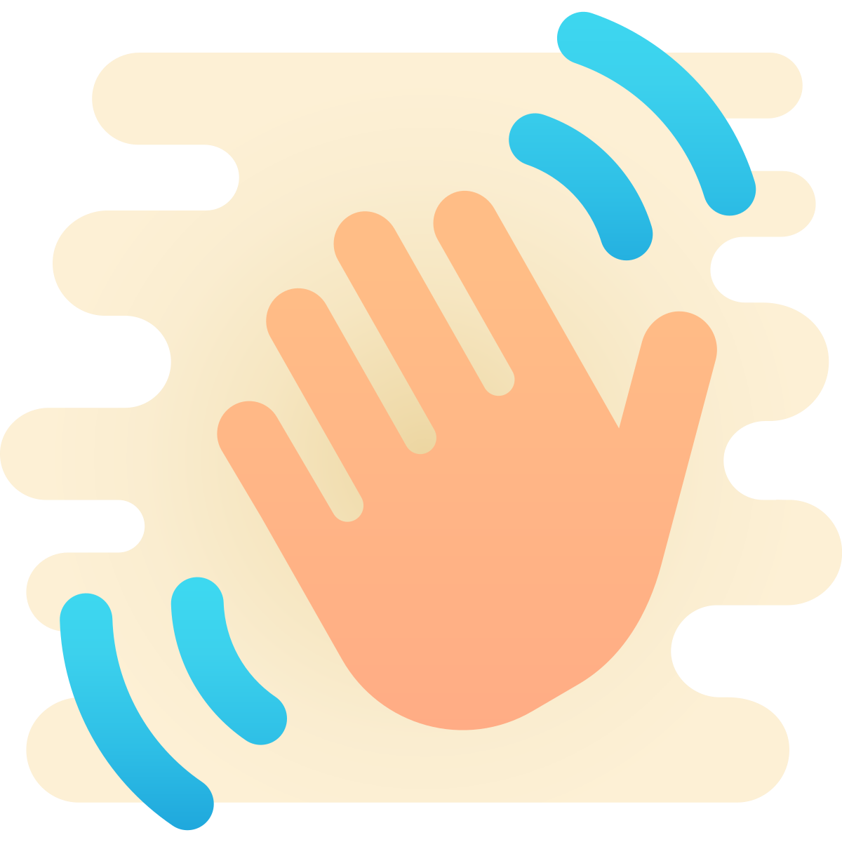 cute clipart style so so icon