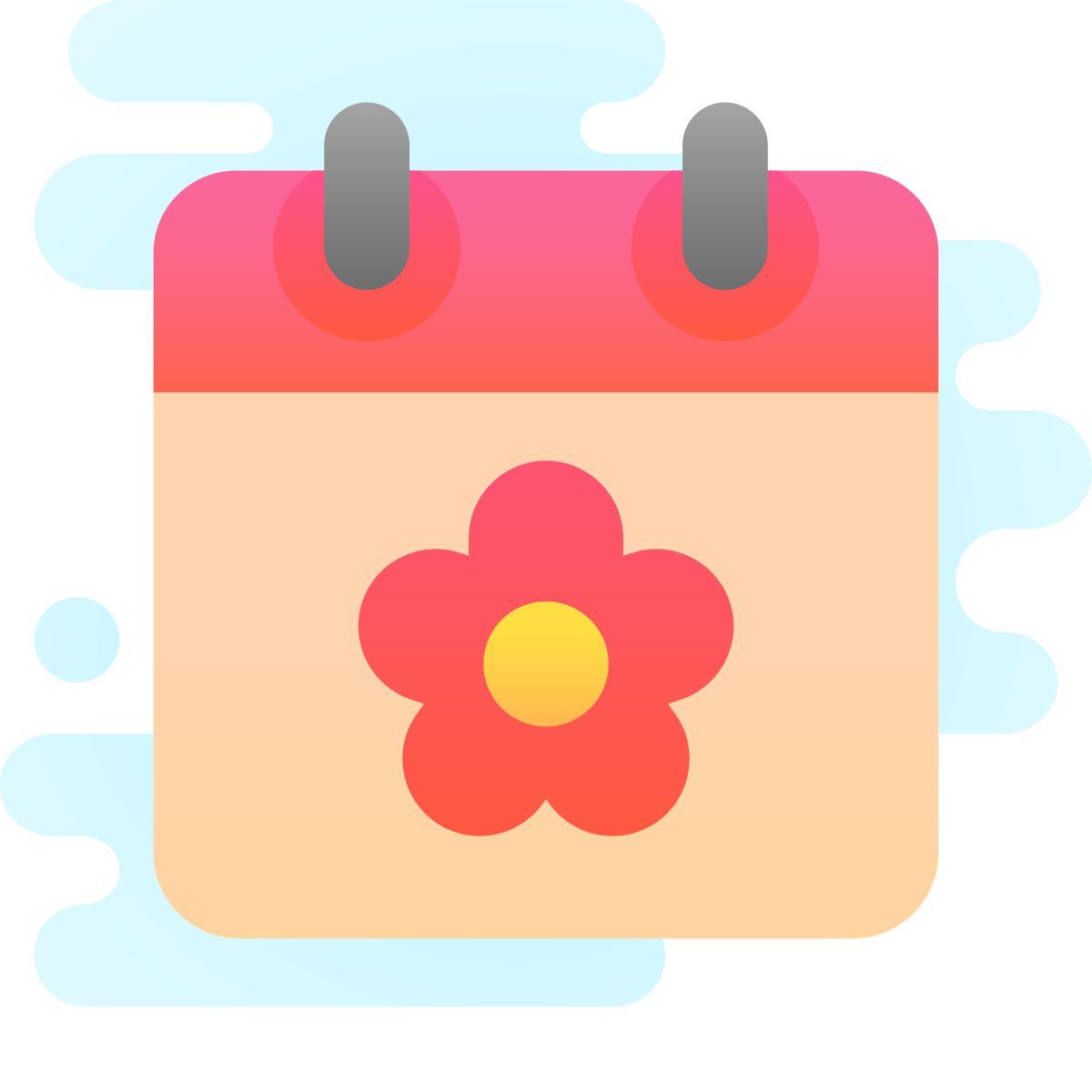 cute clipart style 봄 icon