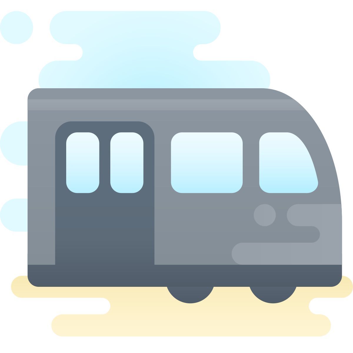 cute clipart style subway icon