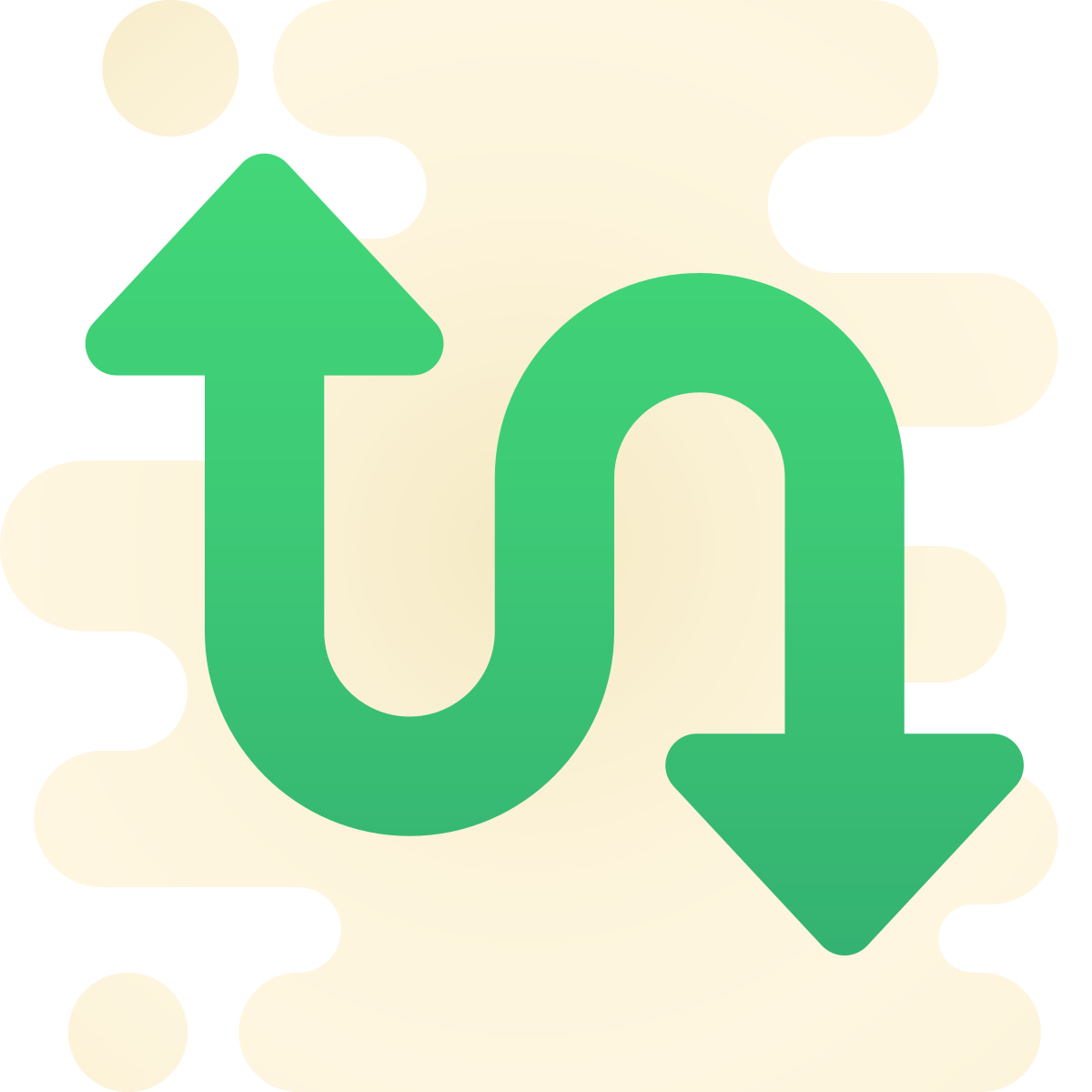 cute clipart style swap icon