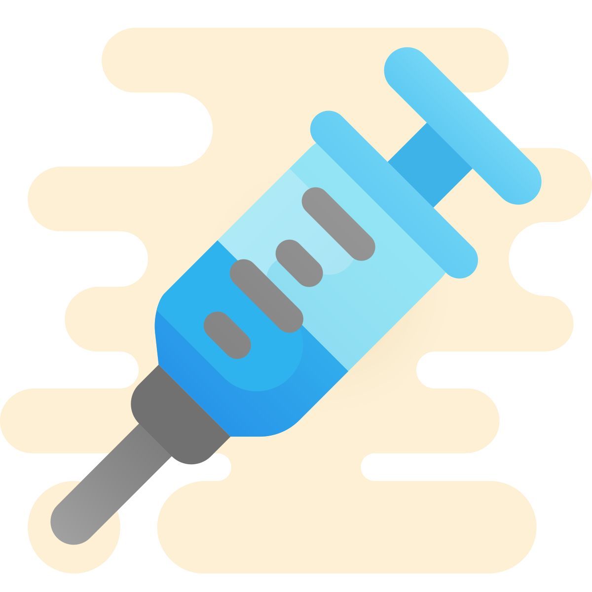 cute clipart style 주사기 icon