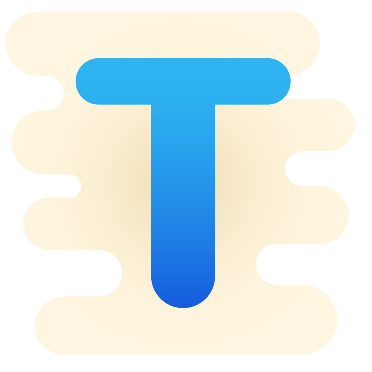 cute clipart style t majuscule icon