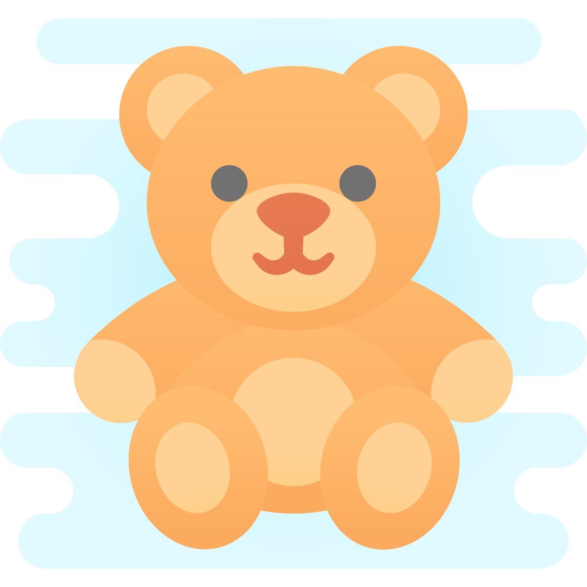 Teddy Bear Cute Color Icon In PNG SVG