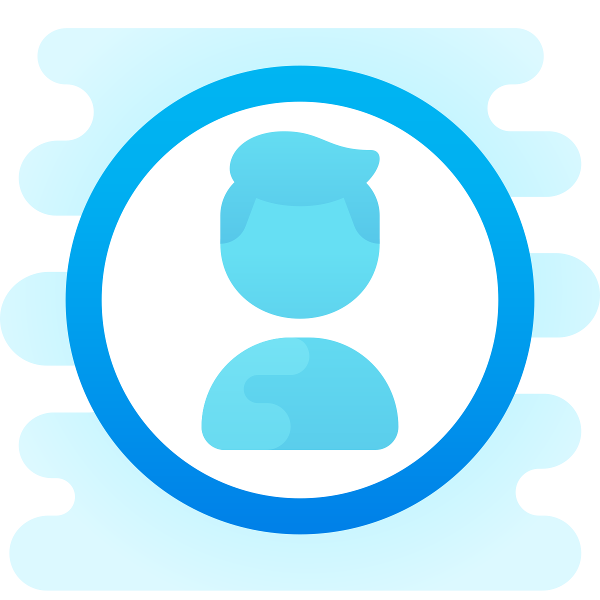 cute clipart style test account icon
