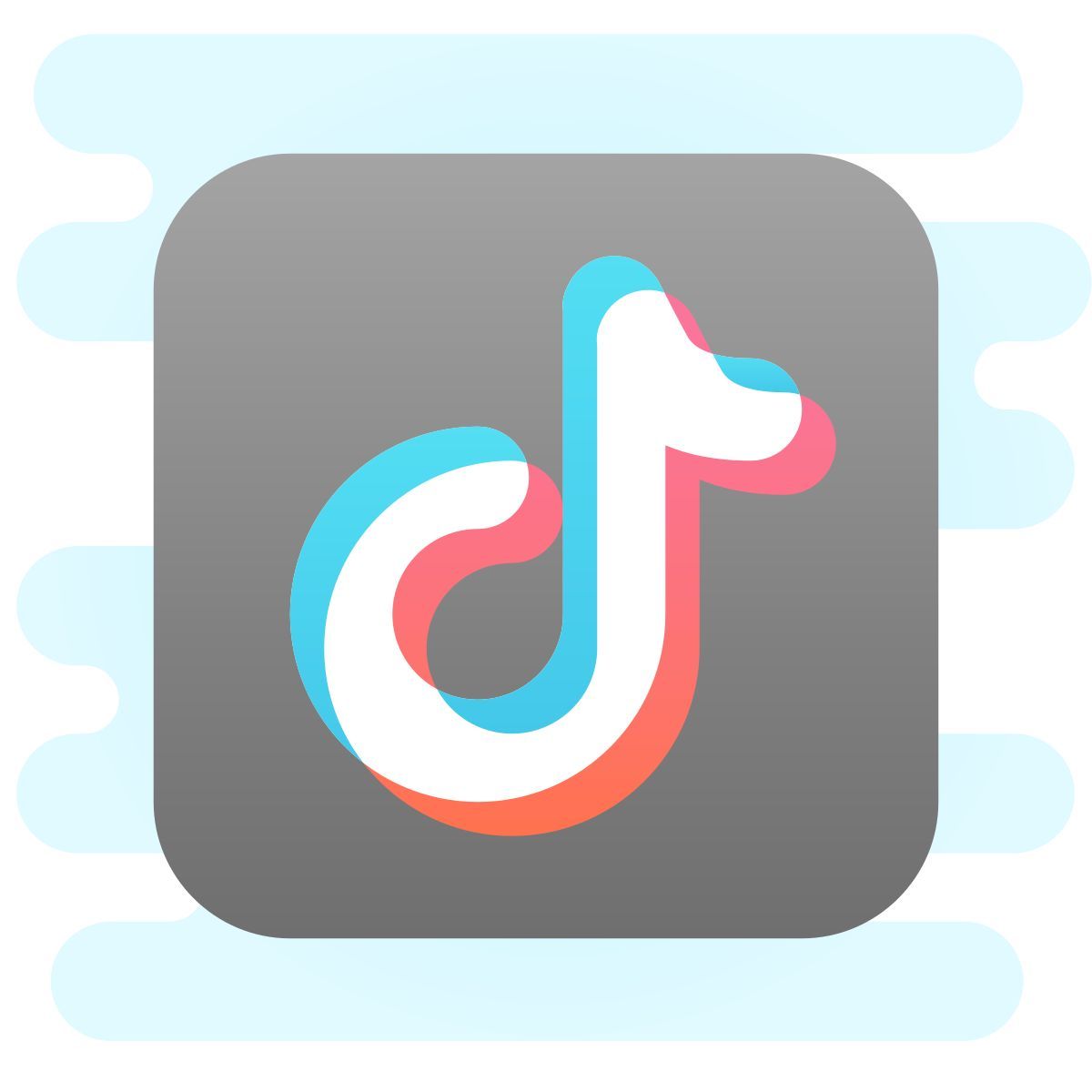 cute clipart style tiktok  v2 icon