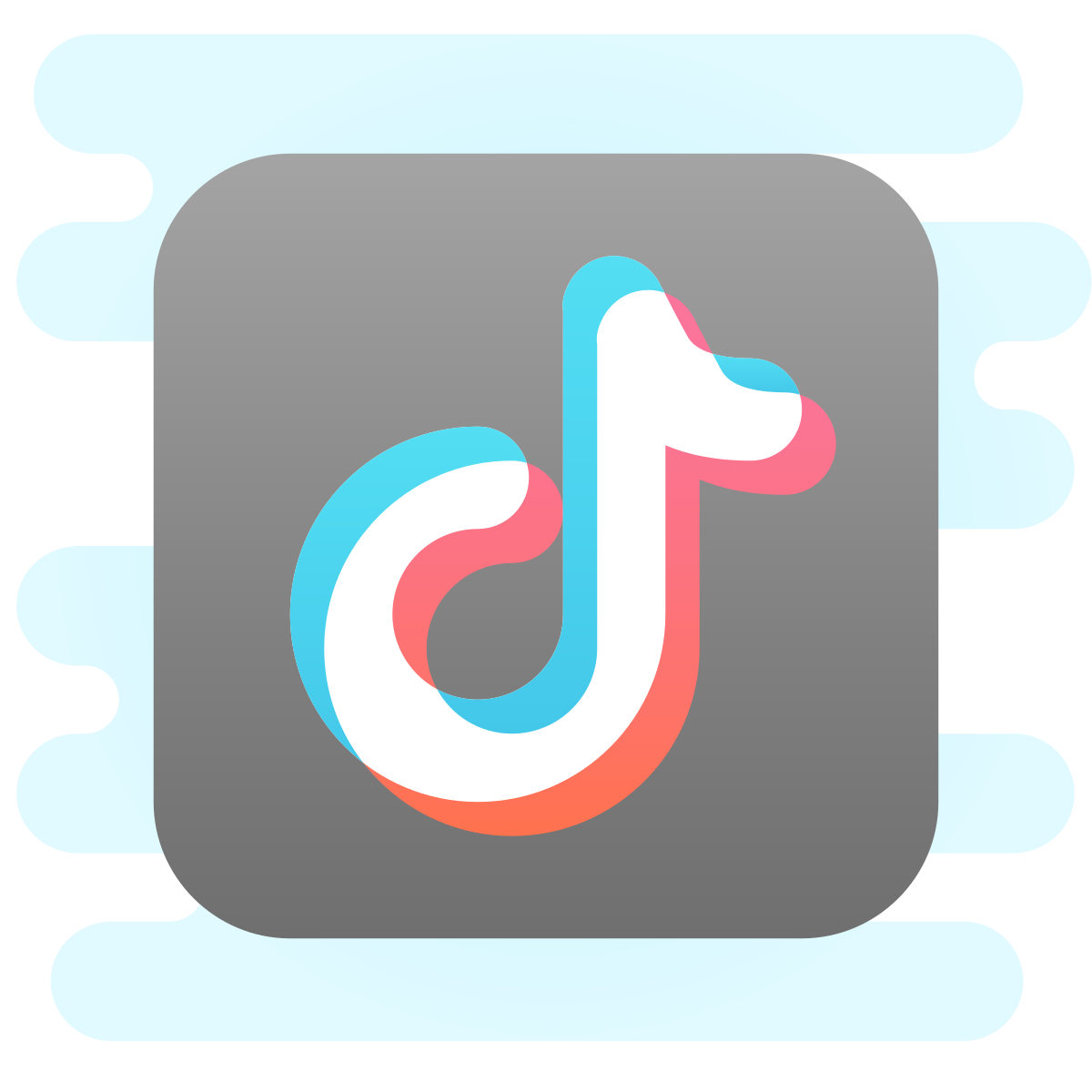 cute clipart style tiktok  v2 icon