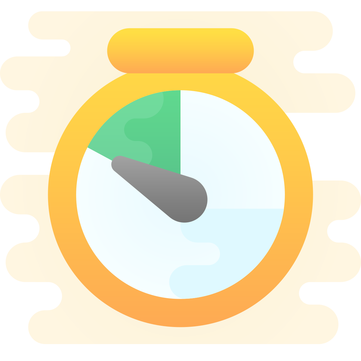 cute clipart style timer icon