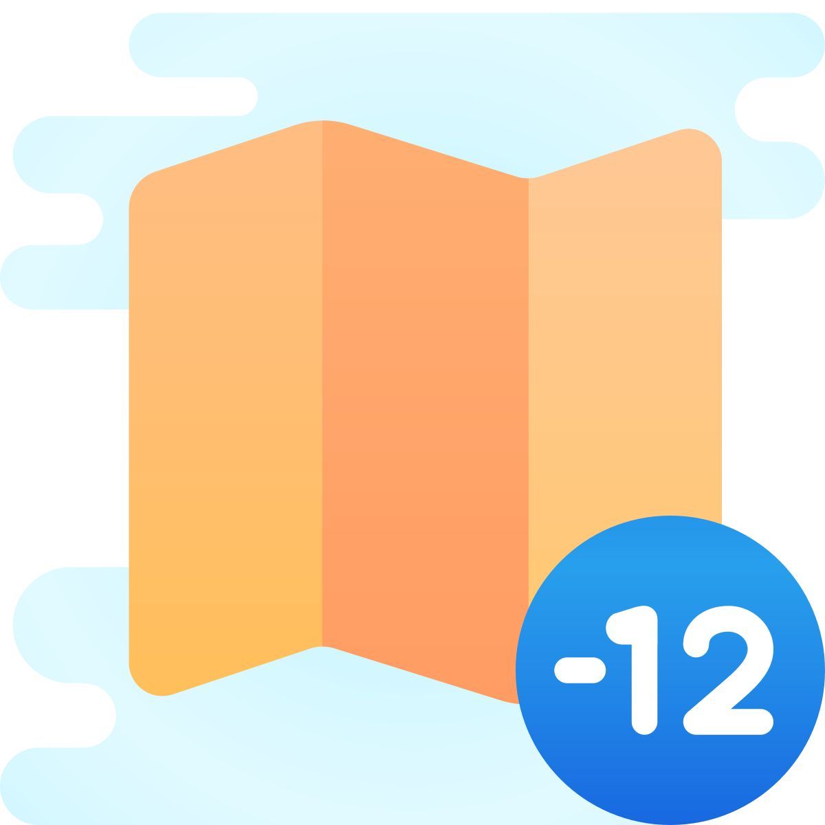 cute clipart style fuso horário  12 icon