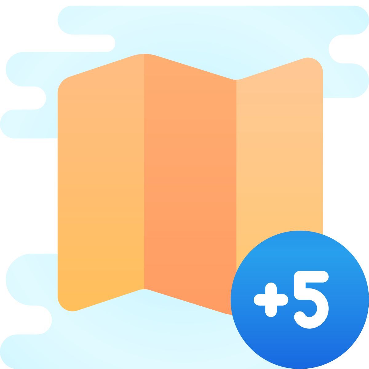 cute clipart style fuso orario +5 icon