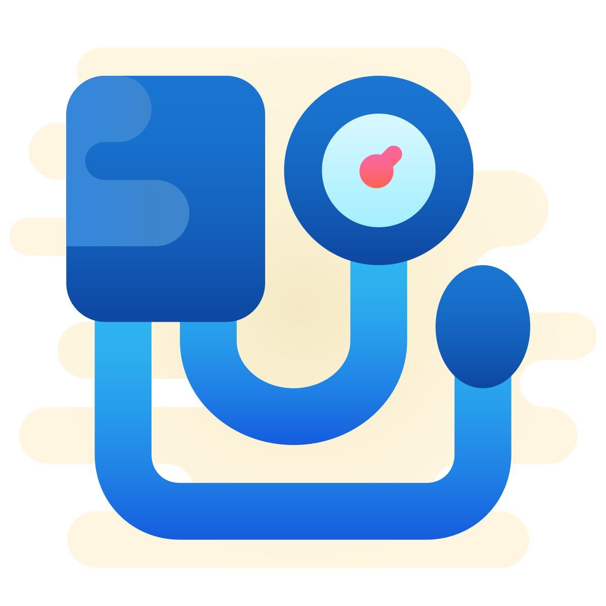 cute clipart style tonómetro icon