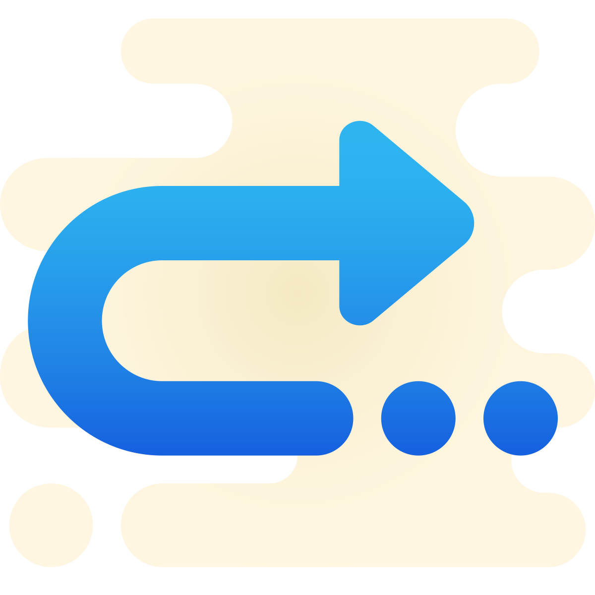 cute clipart style u turn to right icon
