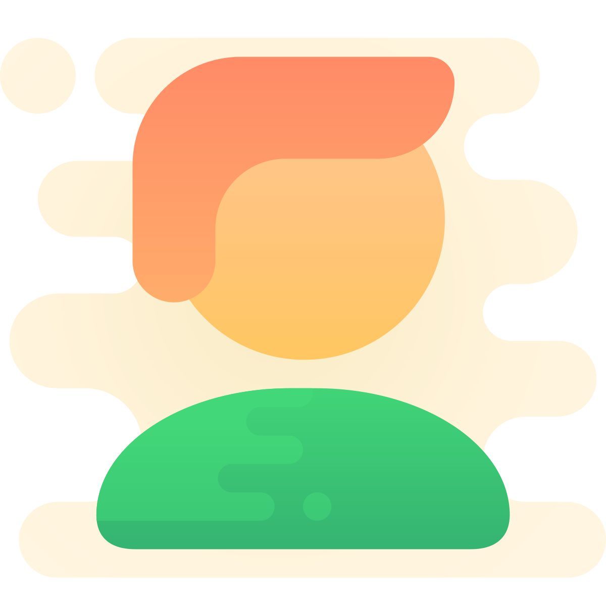 cute clipart style 用户 icon