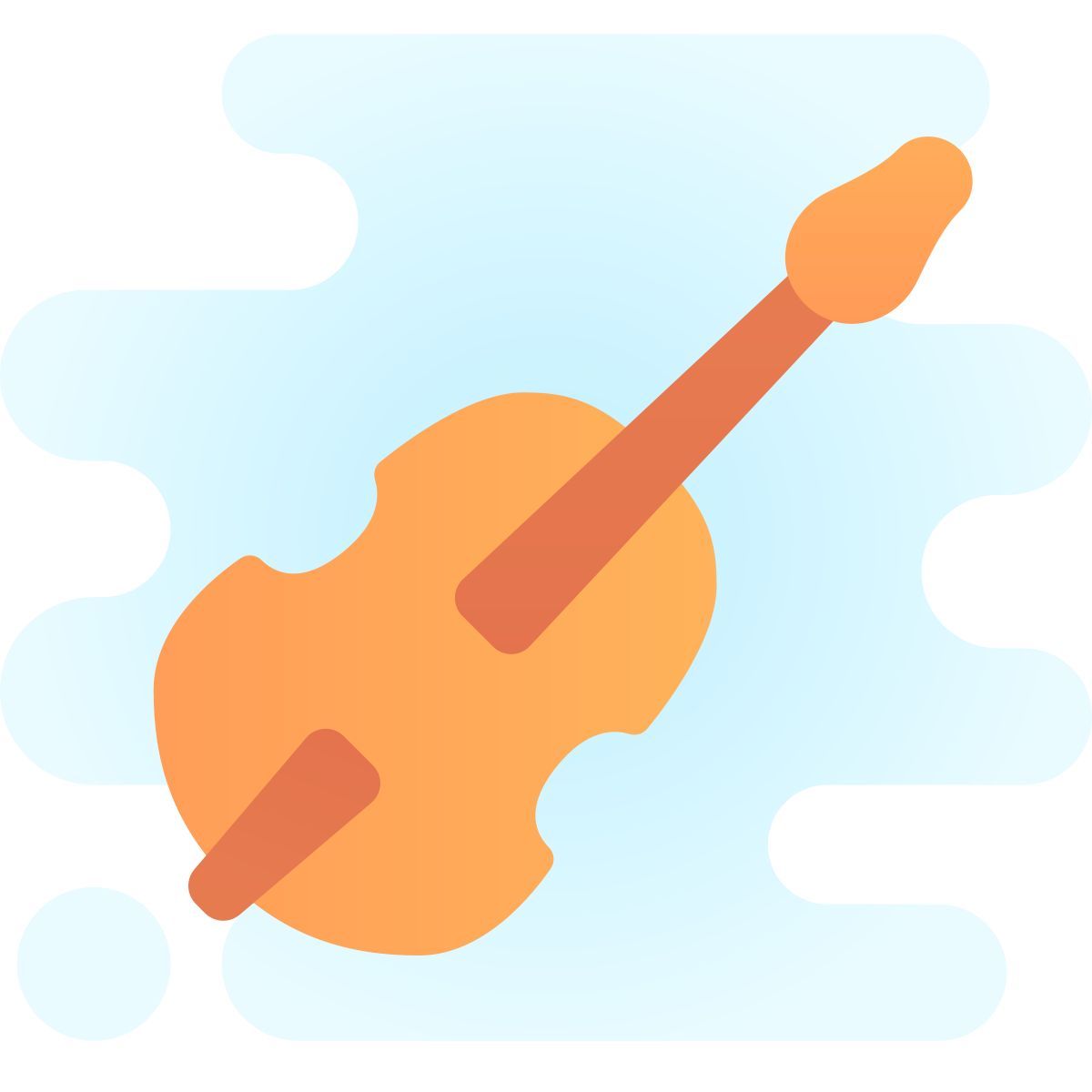 cute clipart style geige icon