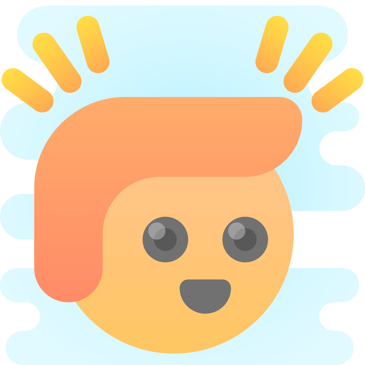 cute clipart style winner icon