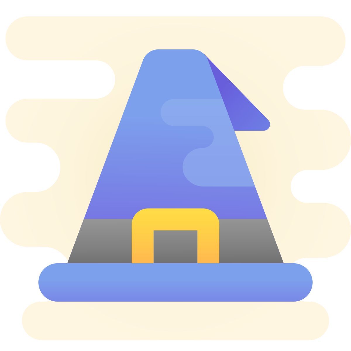 cute clipart style strega icon