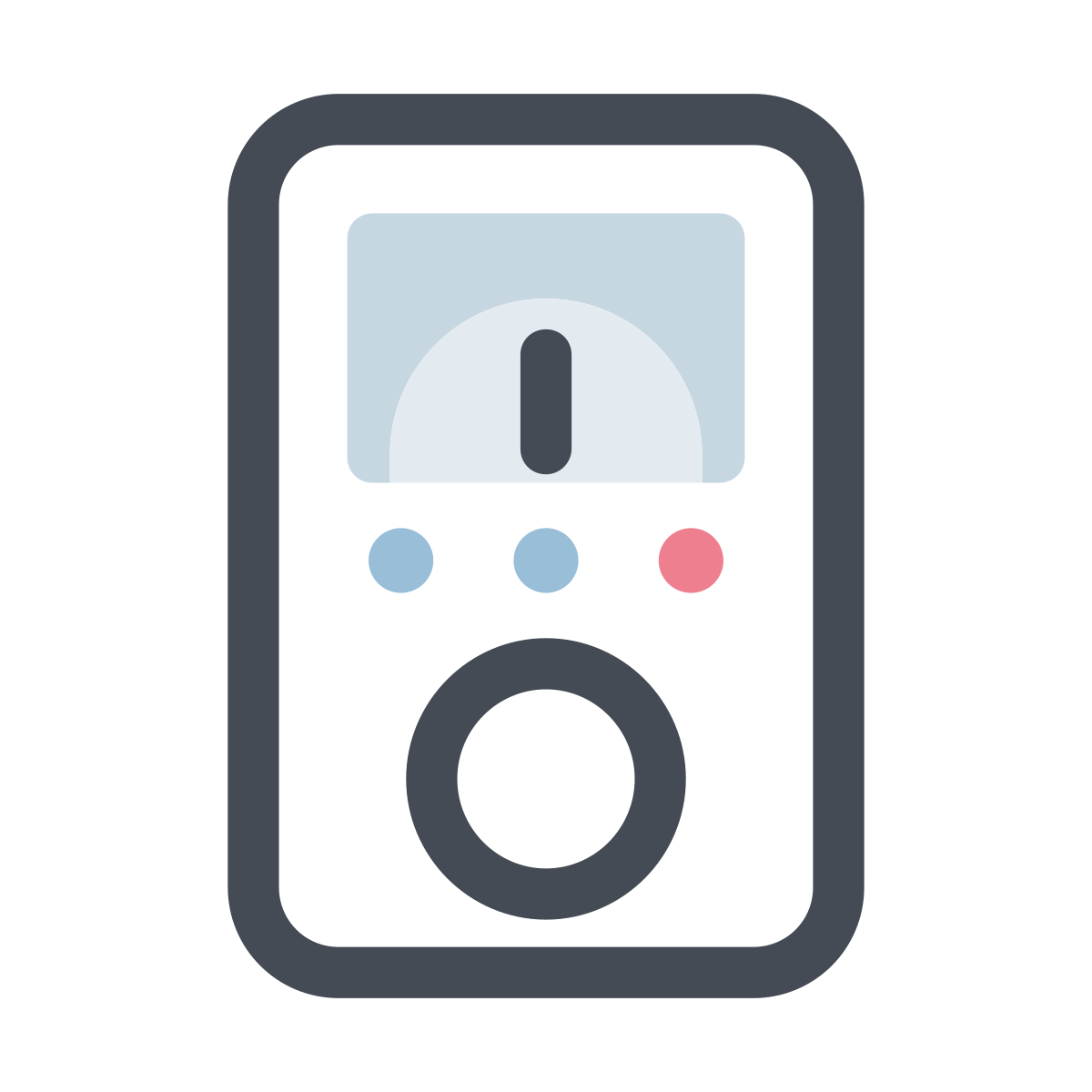 pastel color style  voltmeter  icon