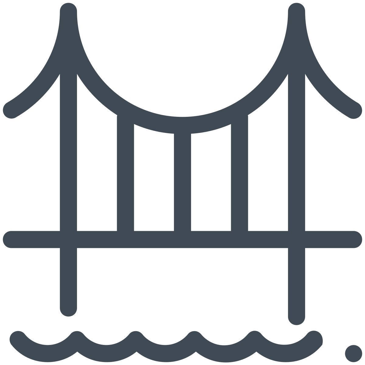 pastel color style ponte 25 de abril icon