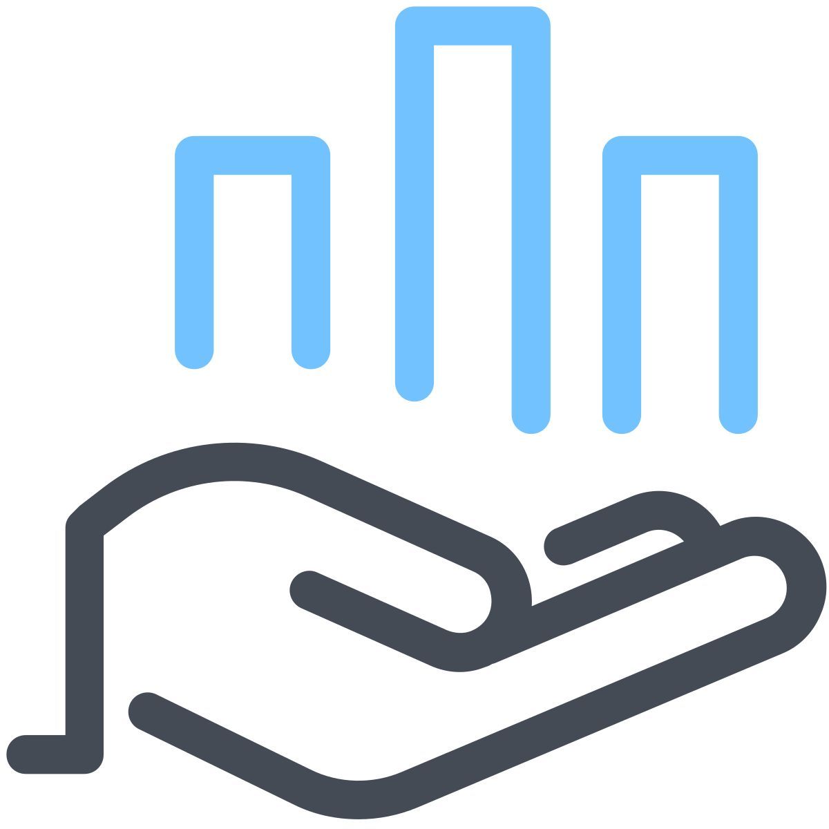 pastel color style rentabilité icon