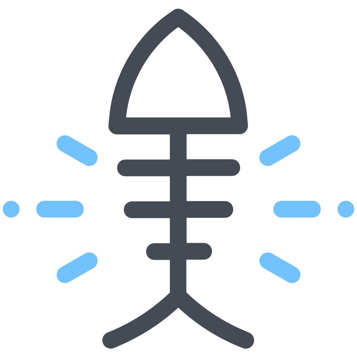 pastel color style knochen icon