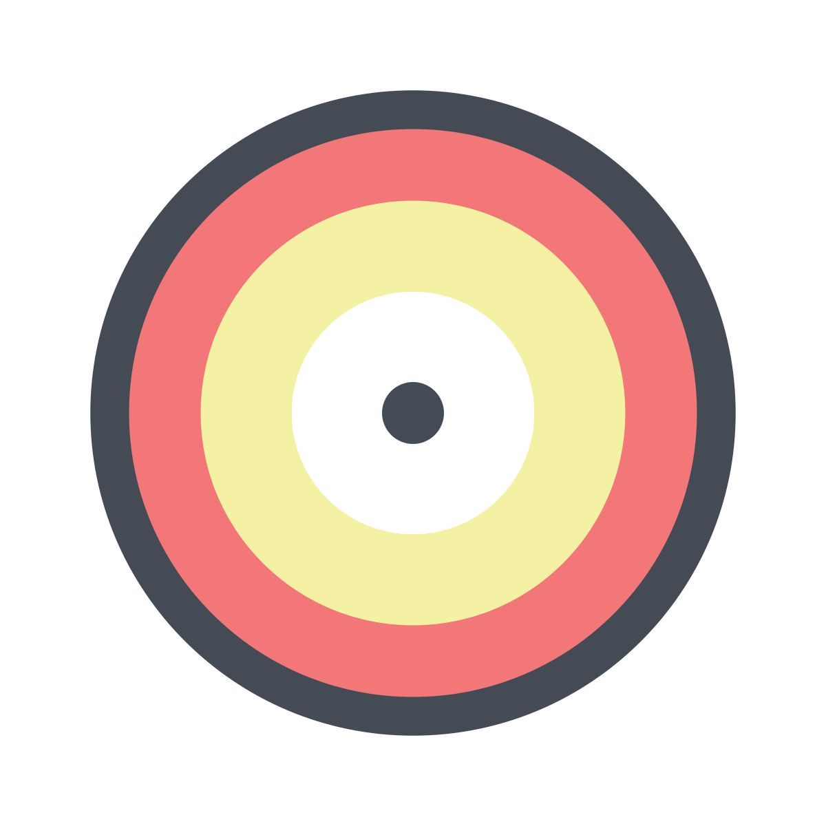 pastel color style precisão icon