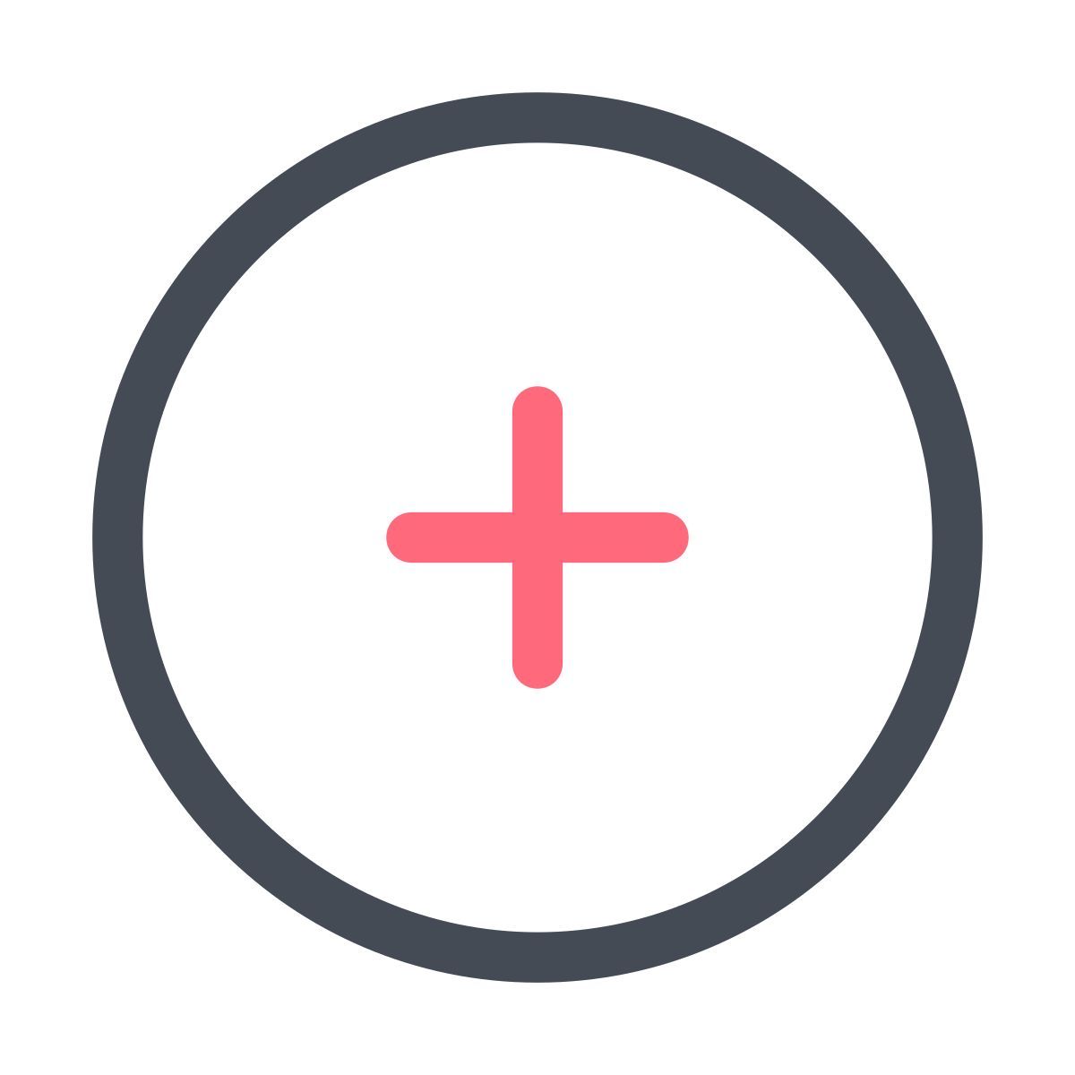 pastel color style add icon