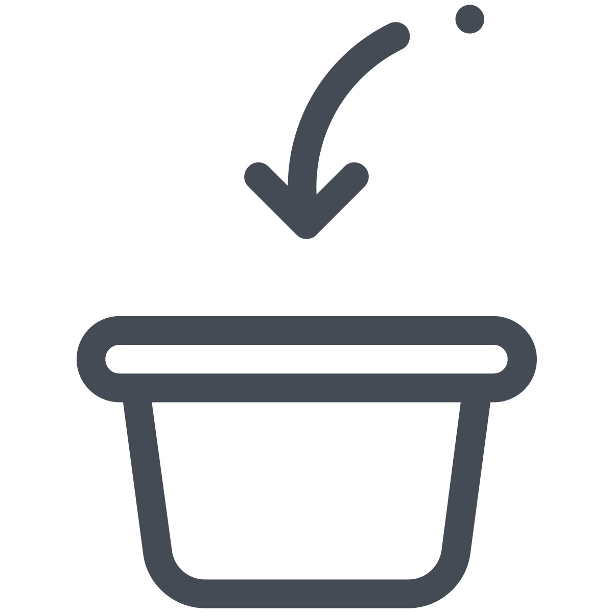 pastel color style add to basket icon