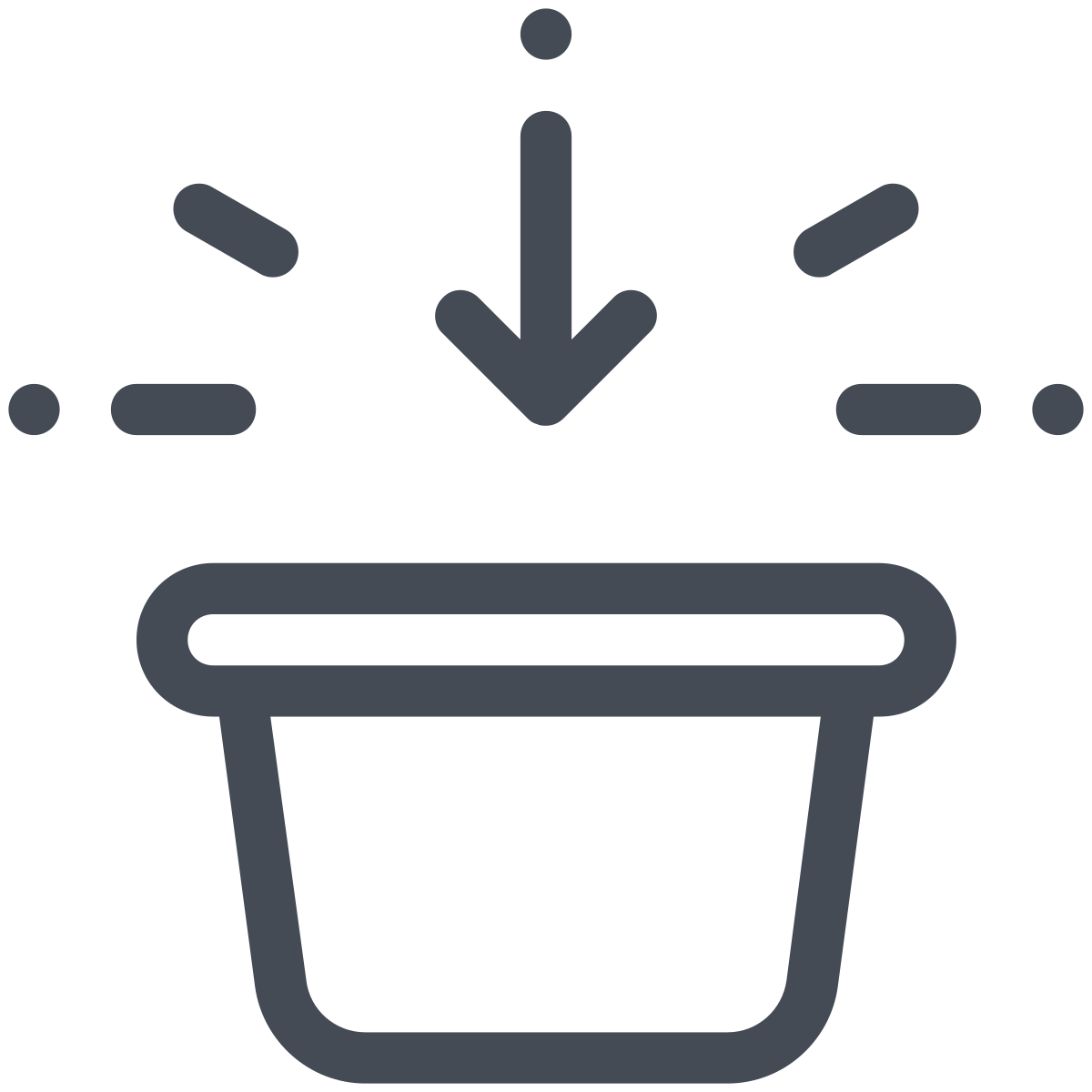 pastel color style add to shopping basket icon