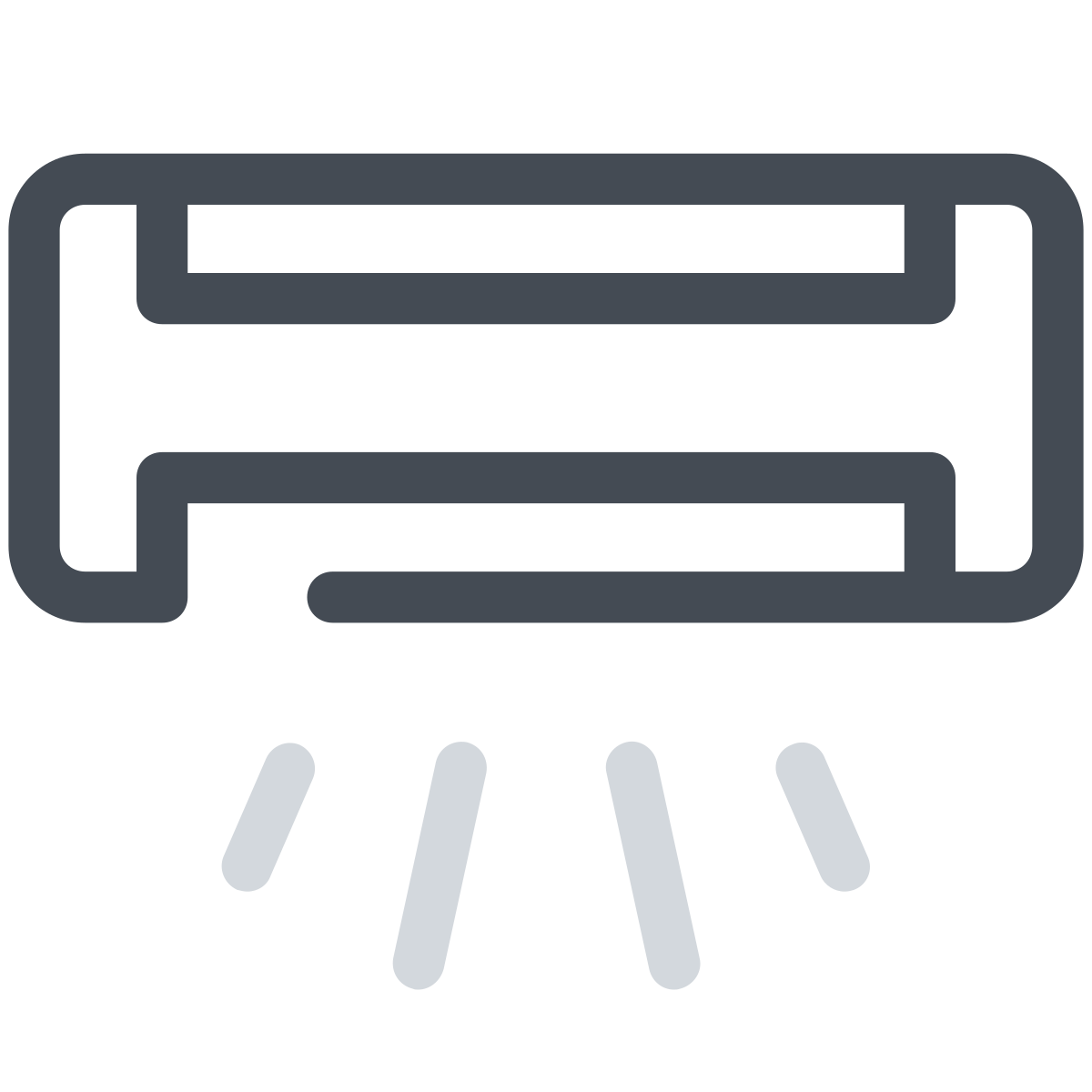 pastel color style air conditioner icon