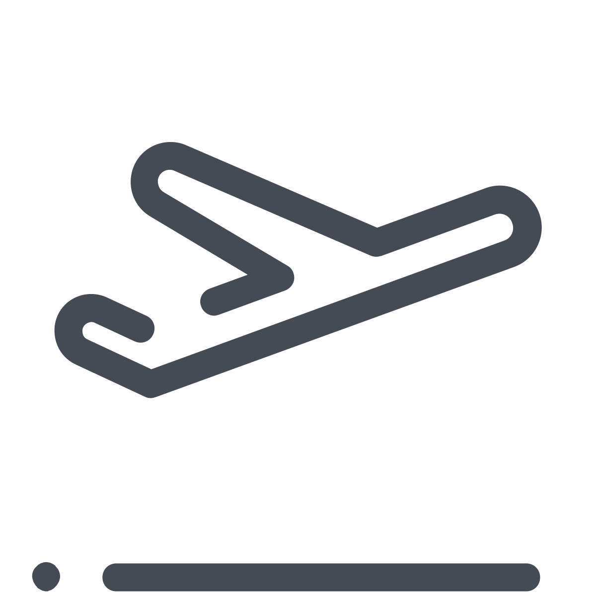 pastel color style airplane take off icon