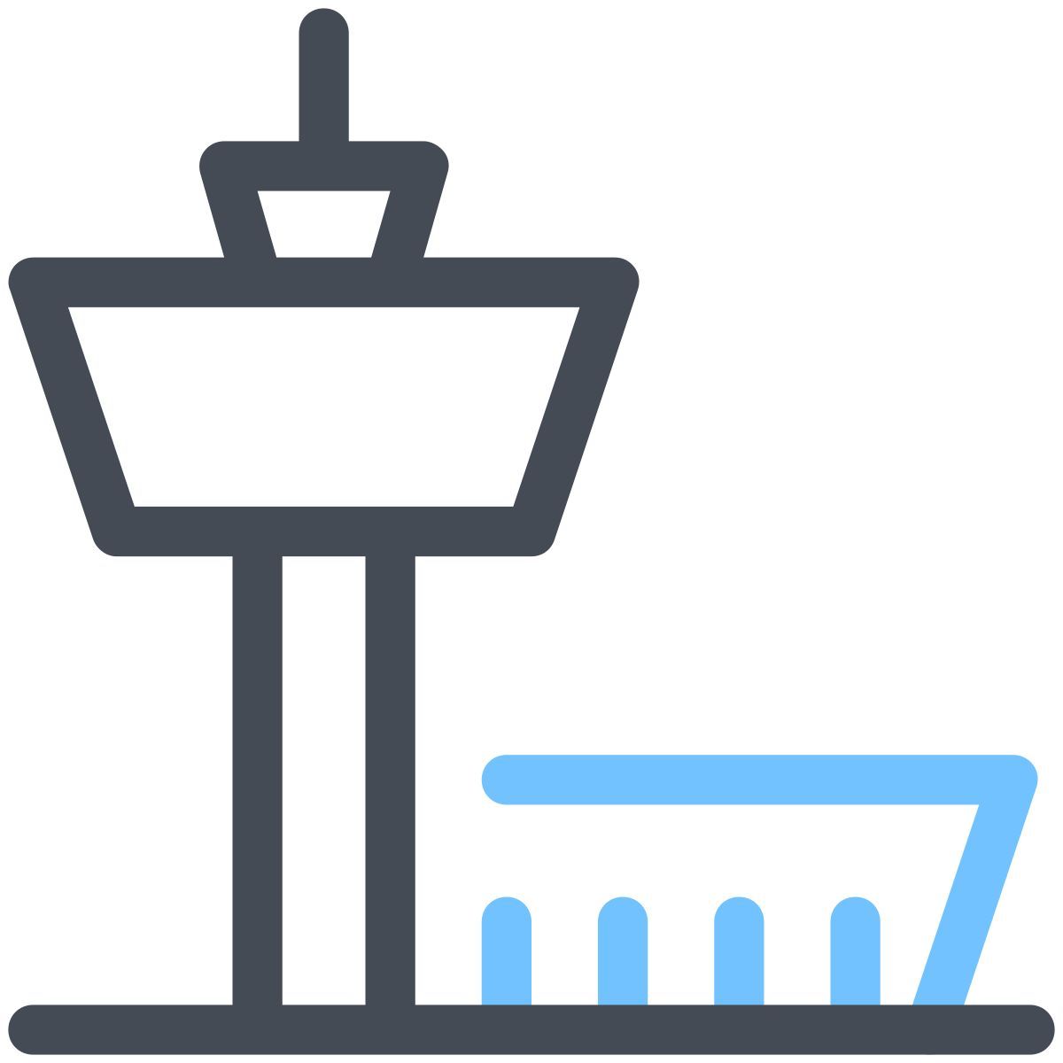 pastel color style aeroporto icon