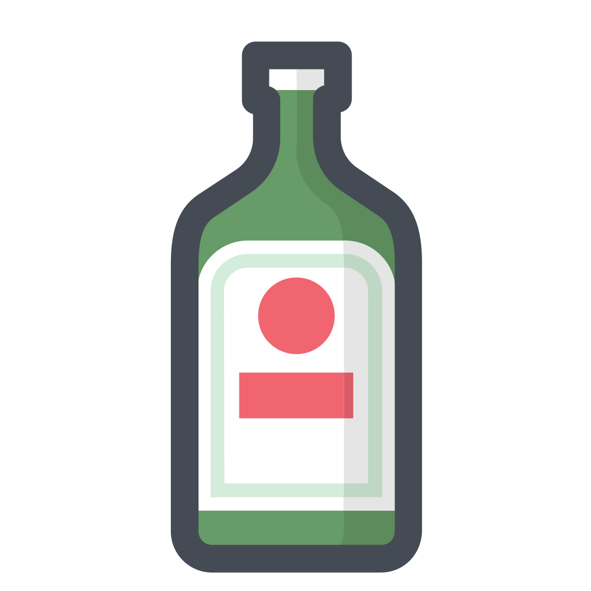 pastel color style alcohol icon