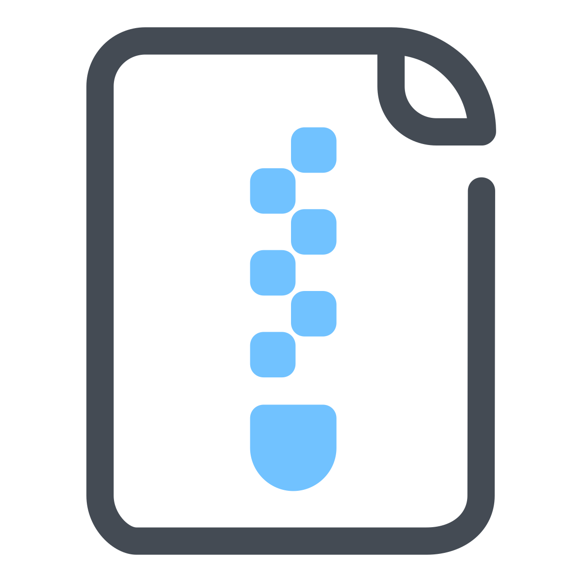 pastel color style archive icon