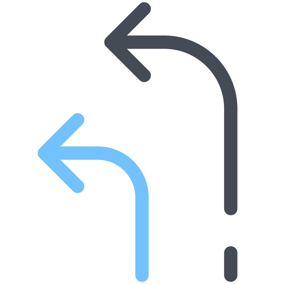 pastel color style flechas girar derecha icon