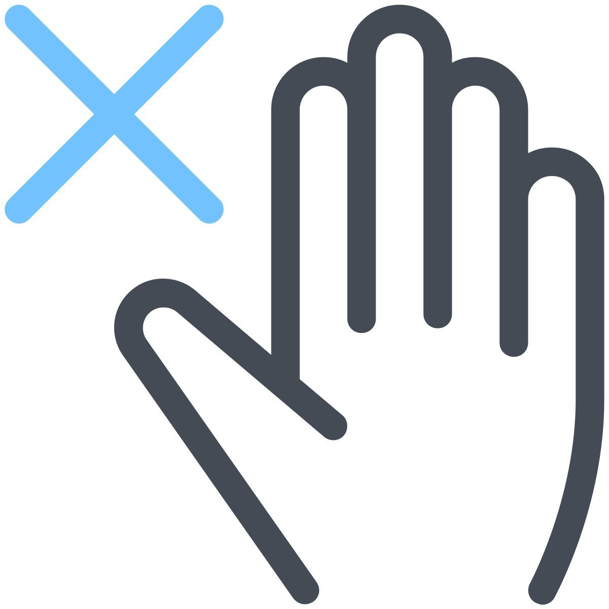 pastel color style evitar tocar icon