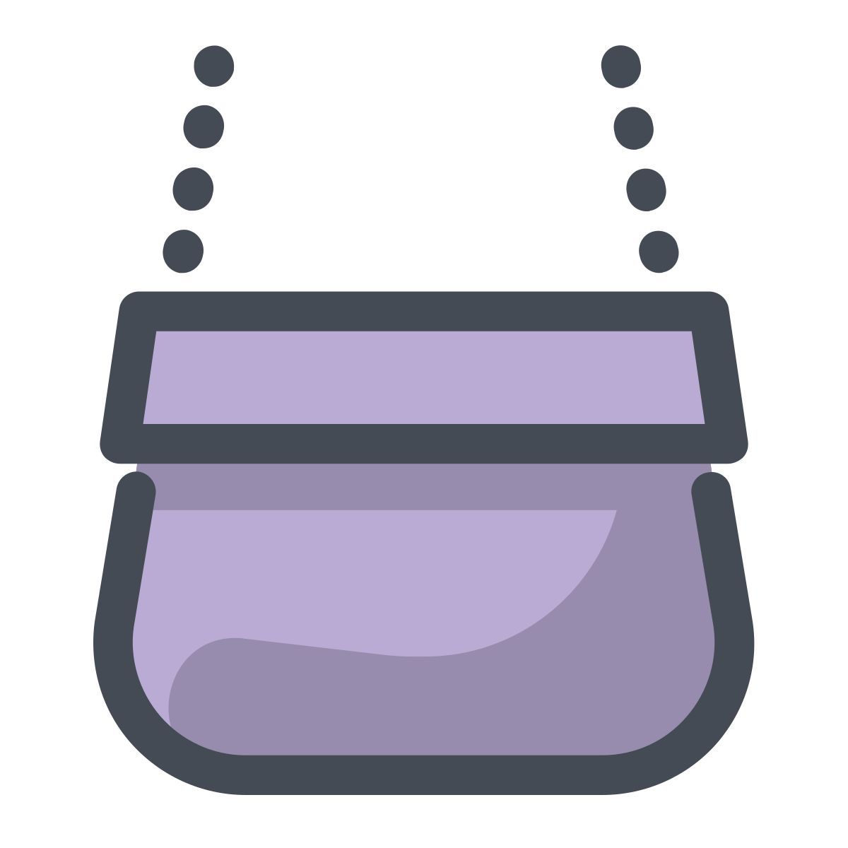 pastel color style handbag icon