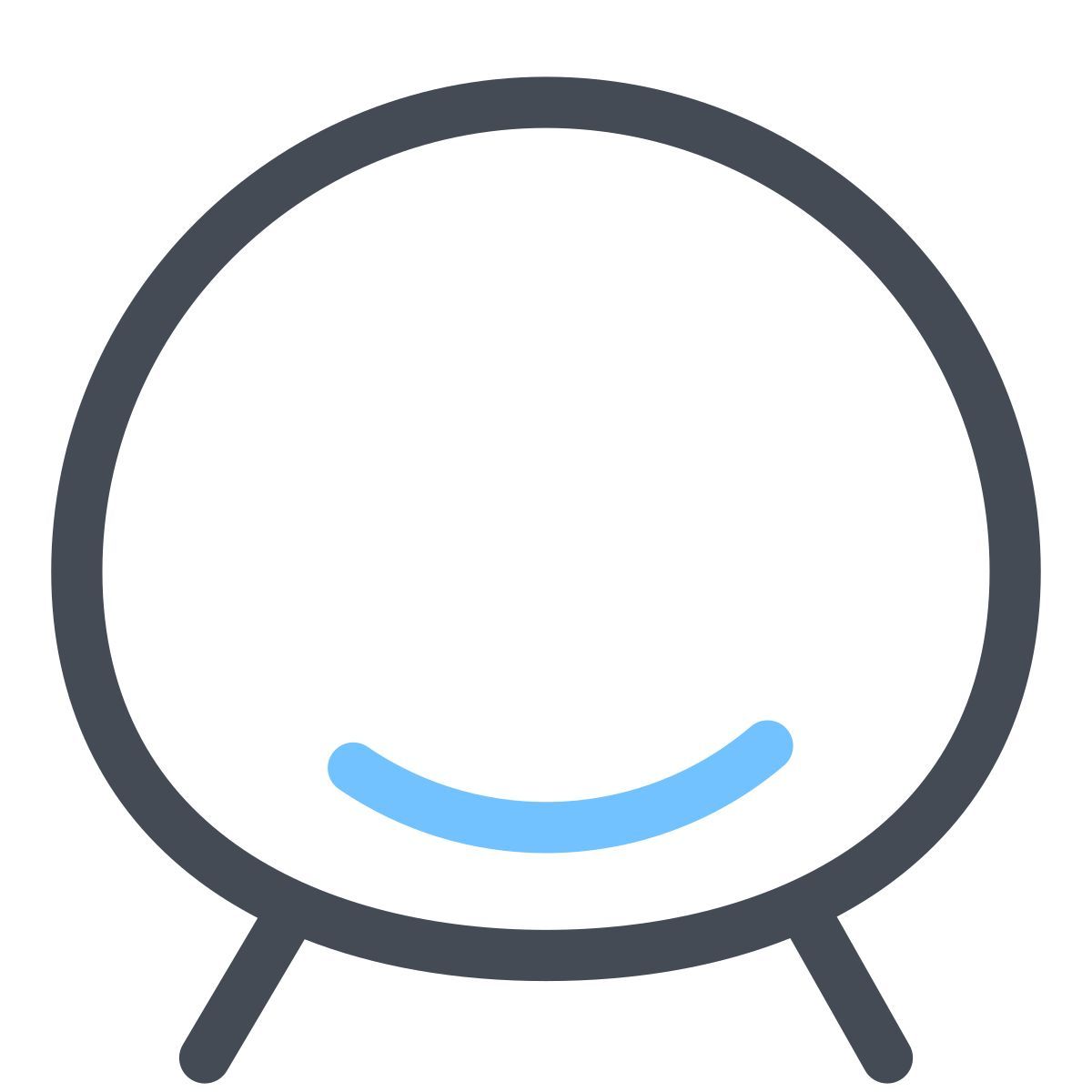 icon cadeira de bola pastel color estilo