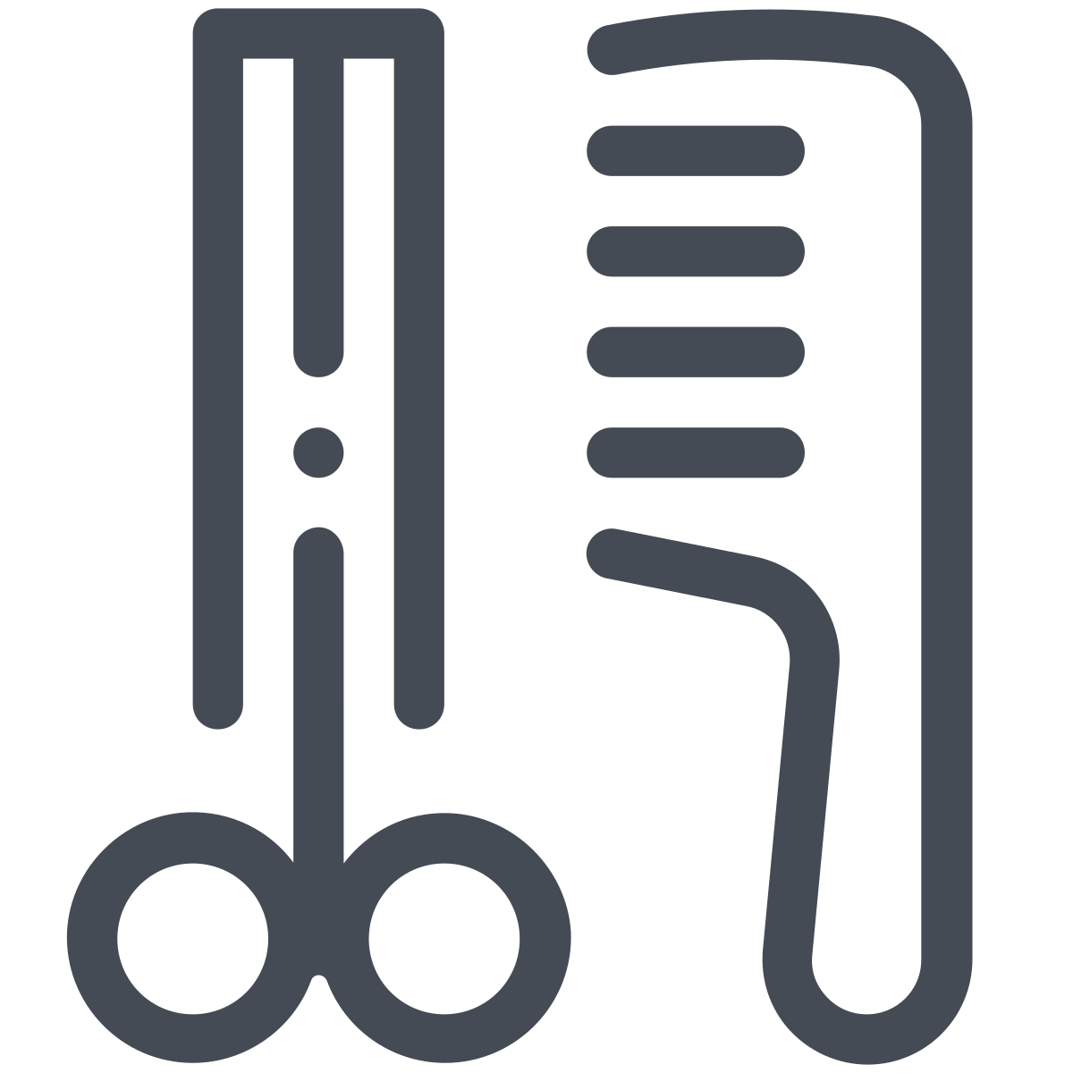 pastel color style barbershop icon