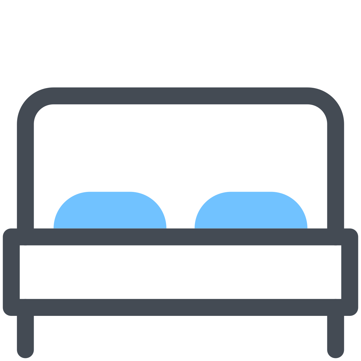 pastel color style bed  v2 icon