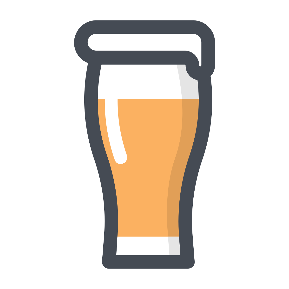 pastel color style beer glass  v2 icon