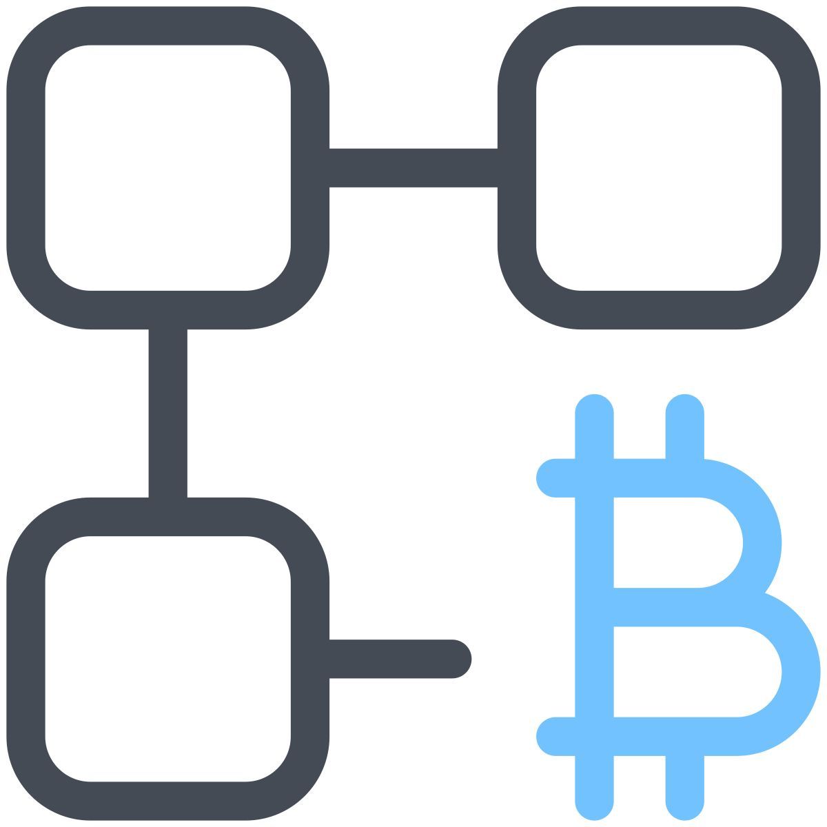 pastel color style 比特币区块链 icon