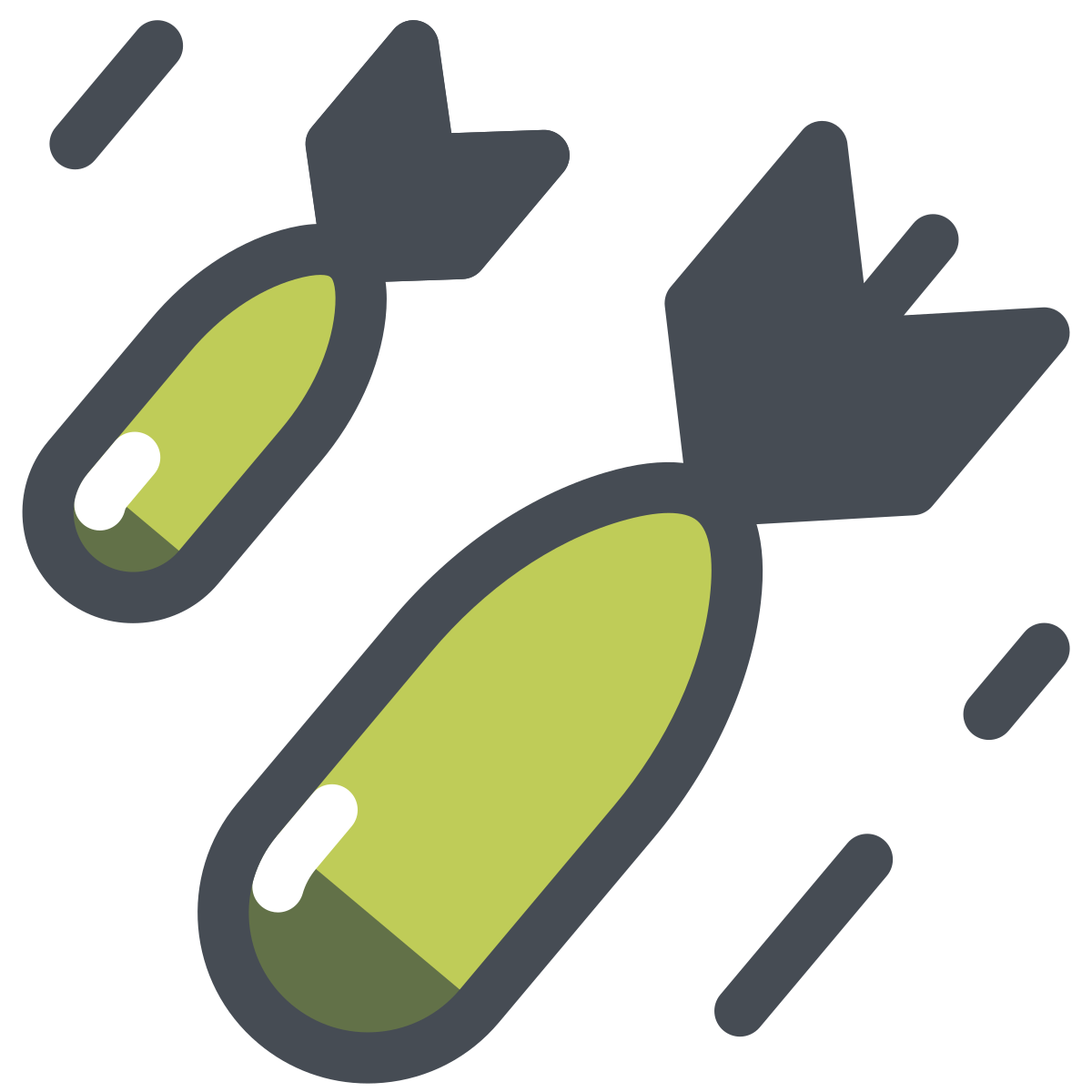 pastel color style bomb icon