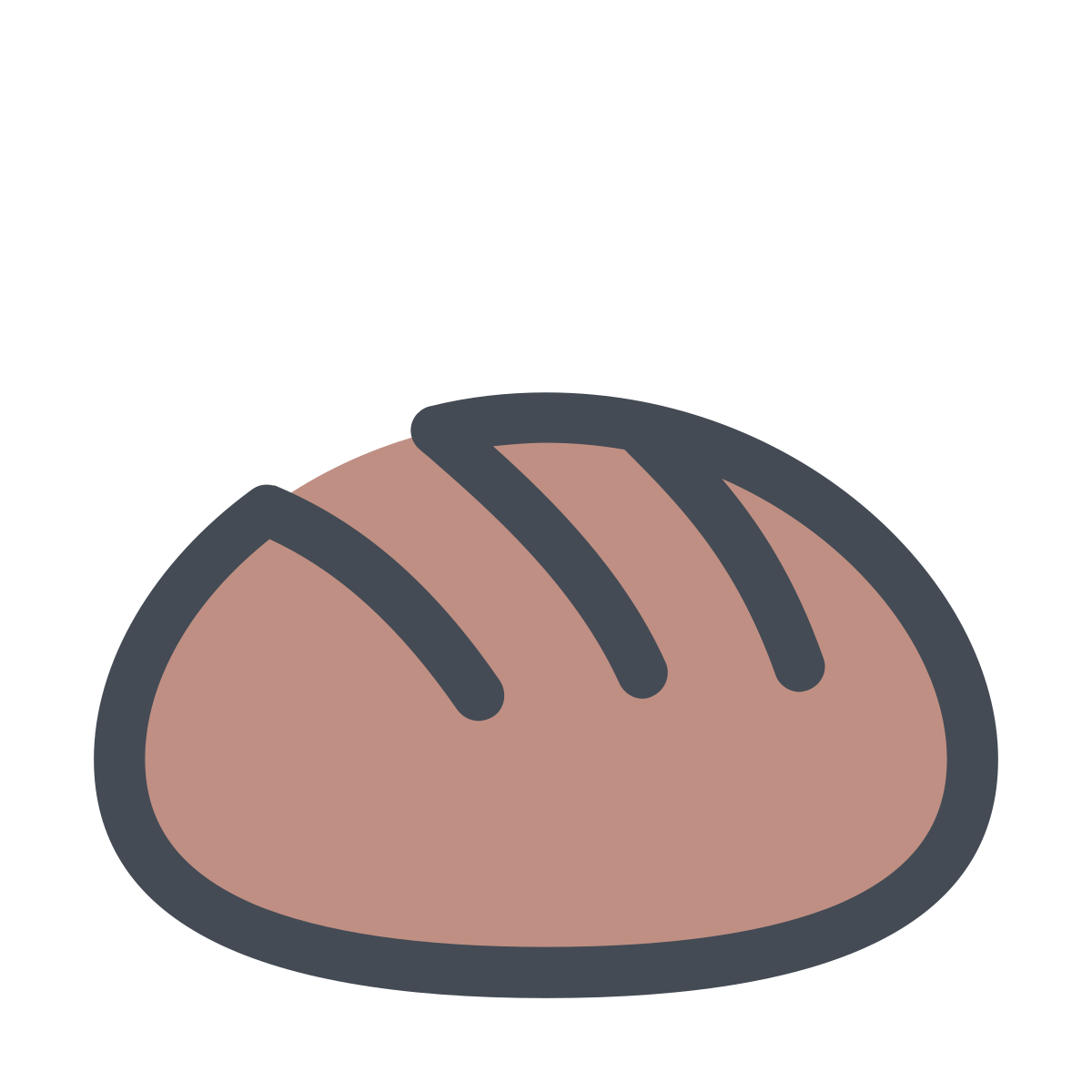 pastel color style bread  v1 icon