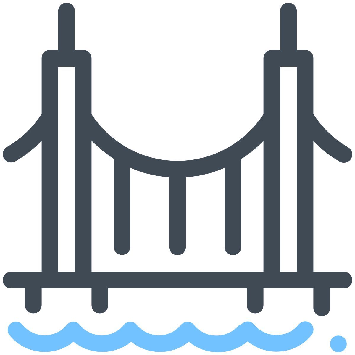 pastel color style 桥 icon