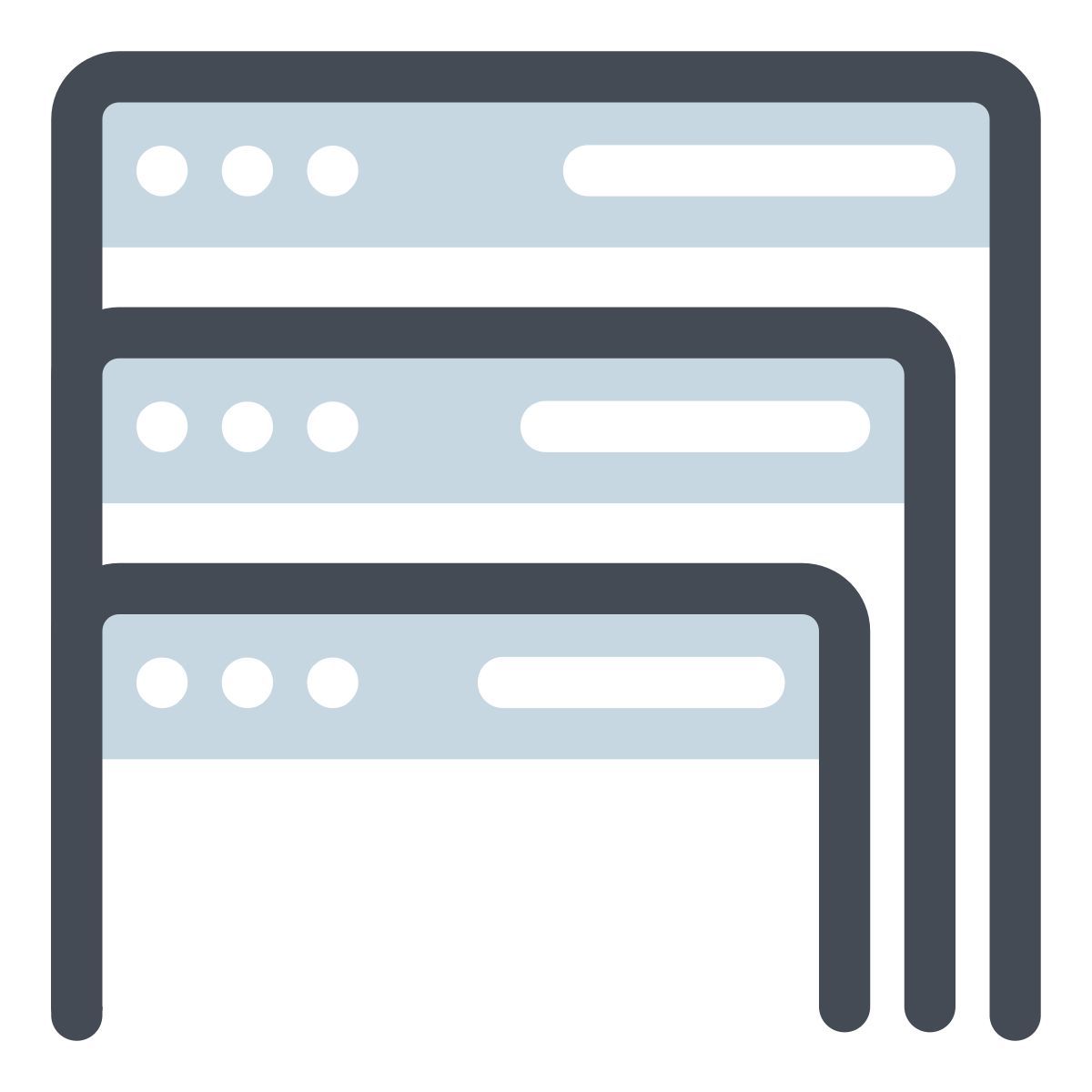 pastel color style fenêtre explorateur icon