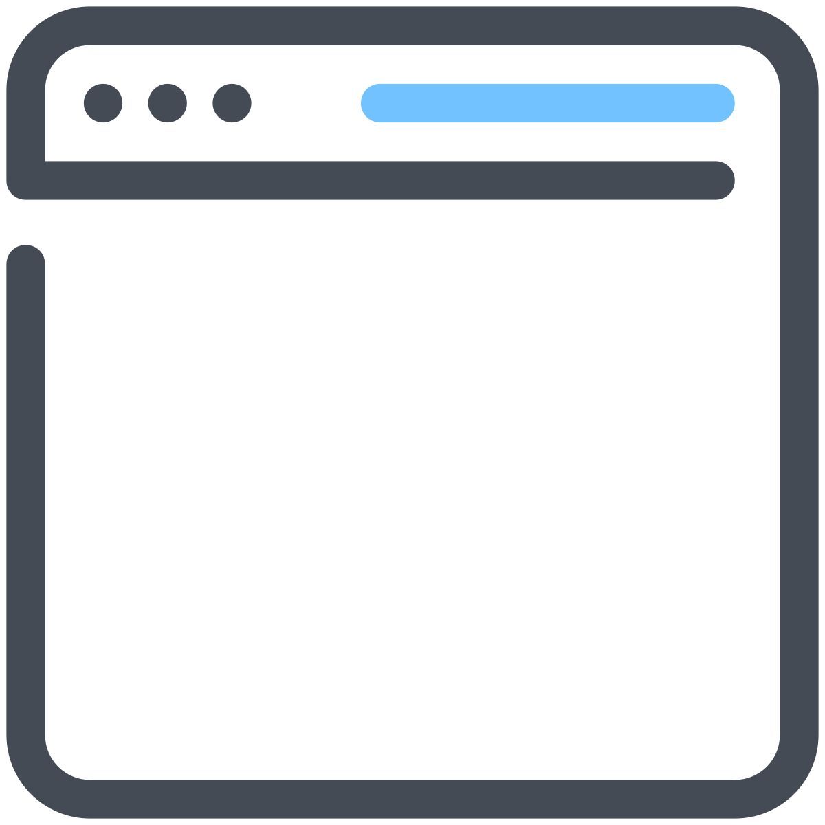 pastel color style finestra del browser icon