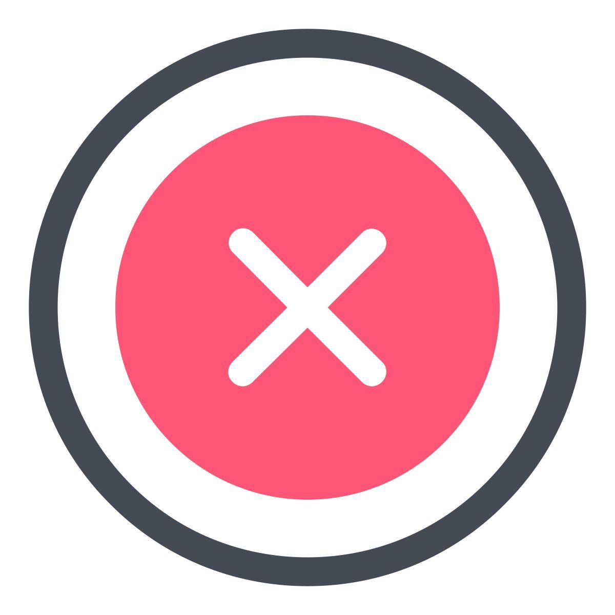 pastel color style stornieren icon