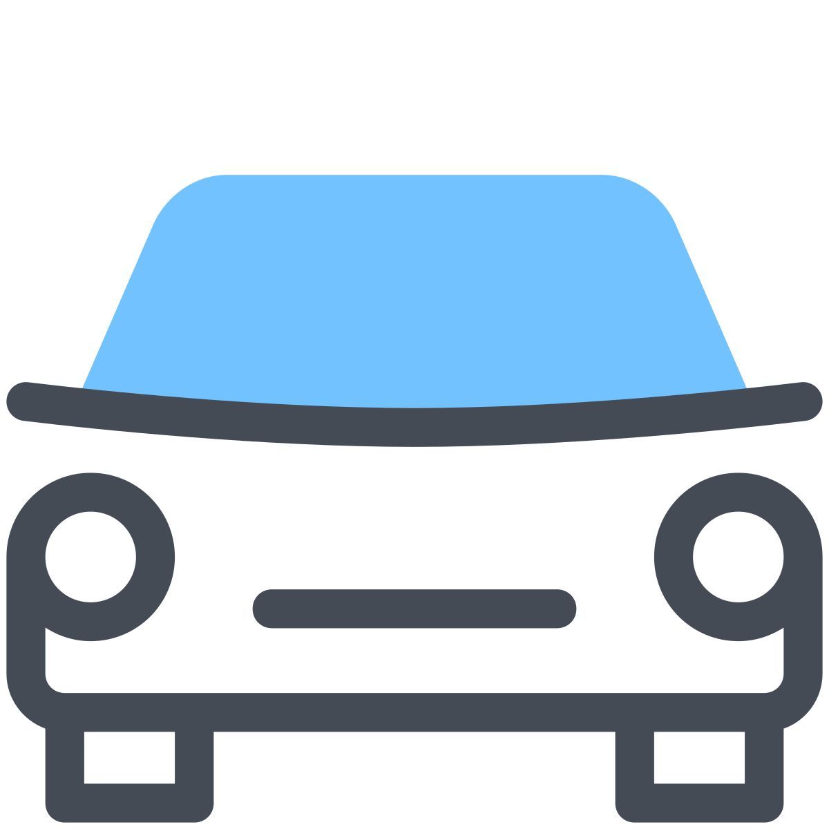 pastel color style voiture icon
