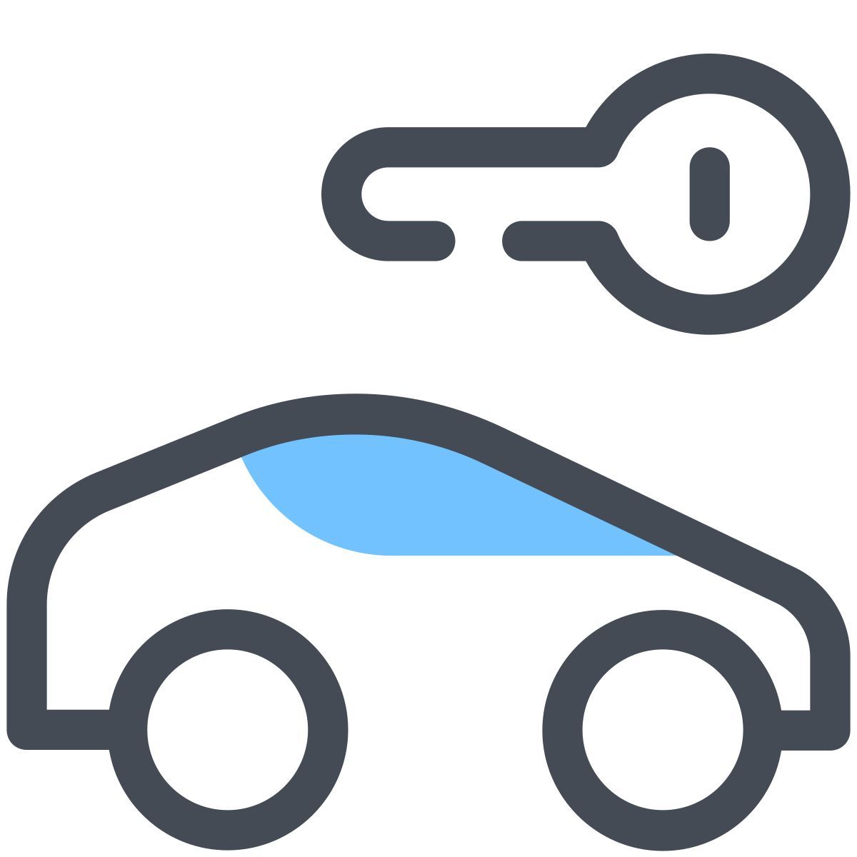 pastel color style llave del coche icon